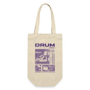Rock Drummer Drum Player Streetwear - Gift Bag for Bottles - nature - Front