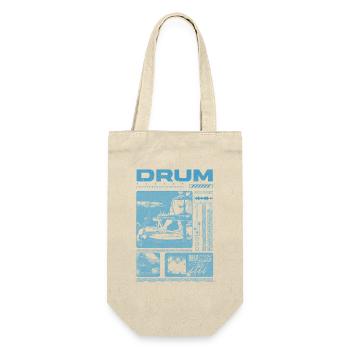 Rock Drummer Drum Player Streetwear - Gift Bag for Bottles - nature - Front