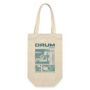 Rock Drummer Drum Player Streetwear - Gift Bag for Bottles - nature - Front