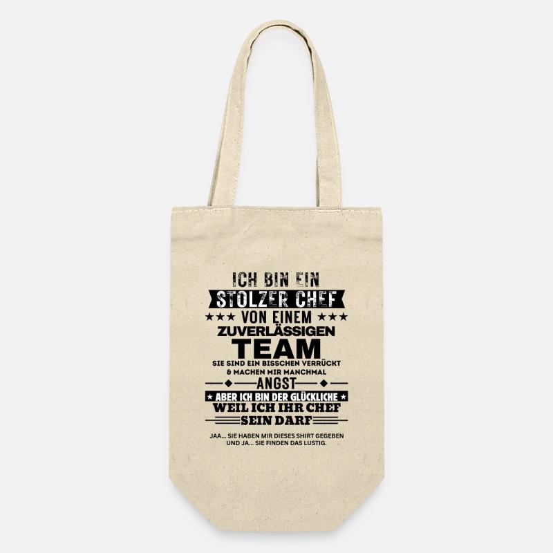 Fier patron d’une équipe fiable - Sac à bouteille - nature