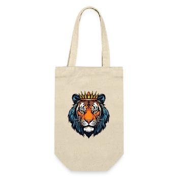 Royal tiger head with crown - Gift Bag for Bottles - nature - Front
