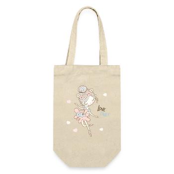 Love Ballet Cute Ballerina Illustration - Gift Bag for Bottles - nature - Front