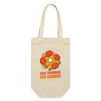 Spin Make Win - Ping Pong - Gift Bag for Bottles - nature - Front