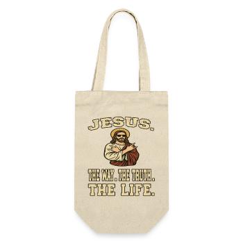 Jésus. La Voie. La vérité. La Vie. - Chrétiens - Sac à bouteille - nature - Devant