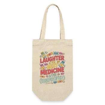 Pediatric Nurse Laughter Is The Best Child Care - Gift Bag for Bottles - nature - Front