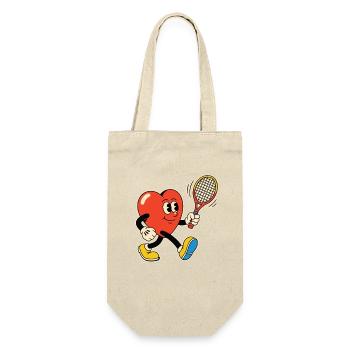 Heart Tennis Hero Clipart - Gift Bag for Bottles - nature - Front