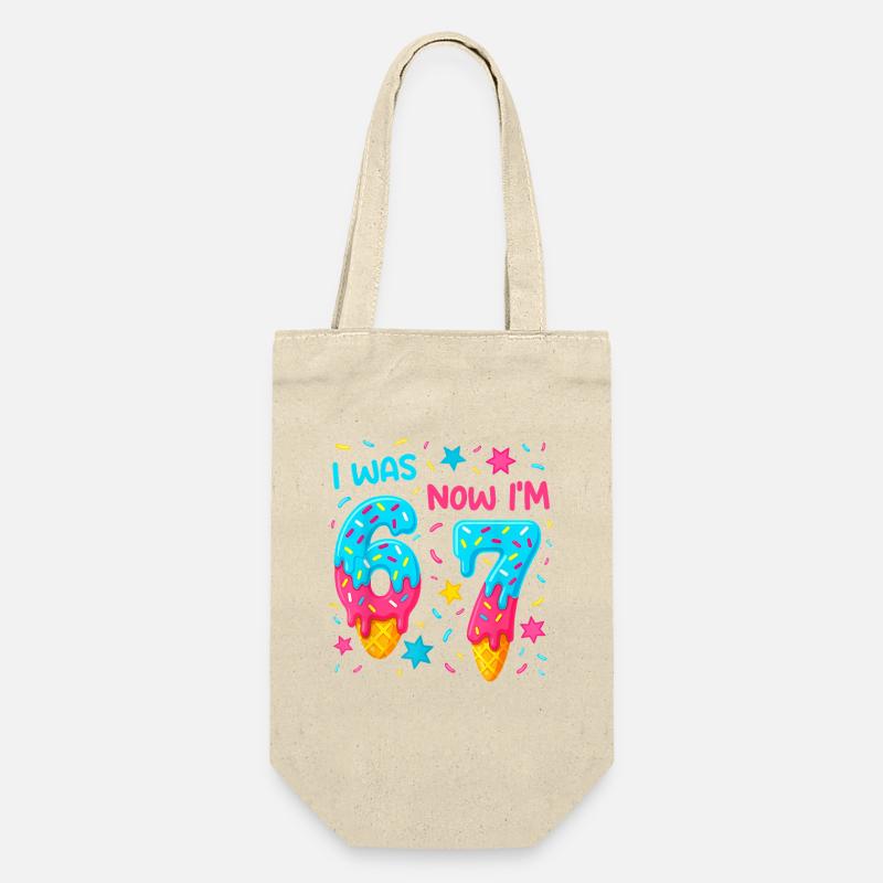 Anniversaire de sept ans 67 J’avais six ans Maintenant j’ai sept ans - Sac à bouteille - nature