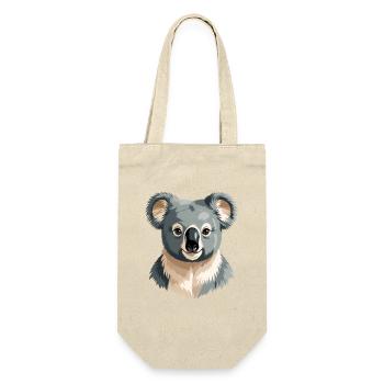 Sanfter Koala Portrait - Geschenkbeutel für Flaschen - Natur - Vorne