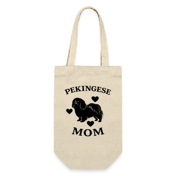 Maman pékinoise drôle - Sac à bouteille - nature - Devant