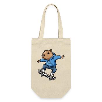 Capybara Skateboard - Sac à bouteille - nature - Devant