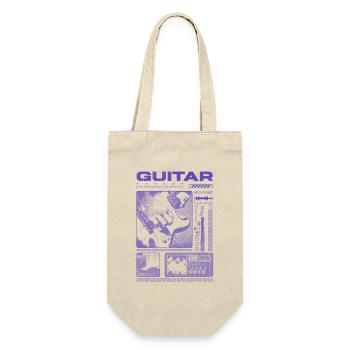 Guitariste Guitariste Rock Musicien streetwear - Sac à bouteille - nature - Devant