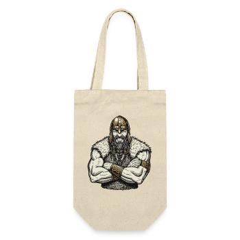 Viking Viking Legend Sailor Odin Raven Fighter - Gift Bag for Bottles - nature - Front