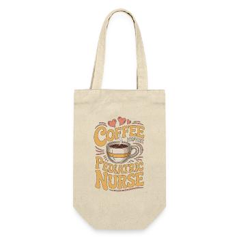 Infirmière pédiatrique Café Enfants Infirmière Amoureuse du café - Sac à bouteille - nature - Devant