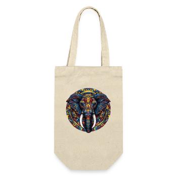 Colorful Elephant Mandala - Gift Bag for Bottles - nature - Front