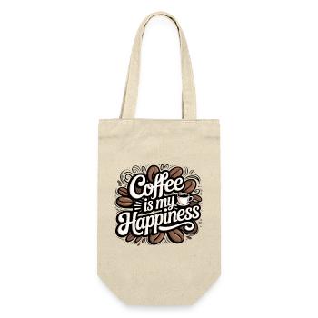 Le café est ma joie - Sac à bouteille - nature - Devant