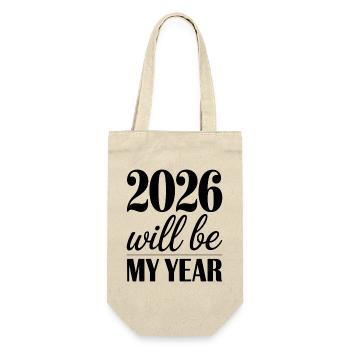 2026 sera mon année Motivation pour la nouvelle année - Sac à bouteille - nature - Devant