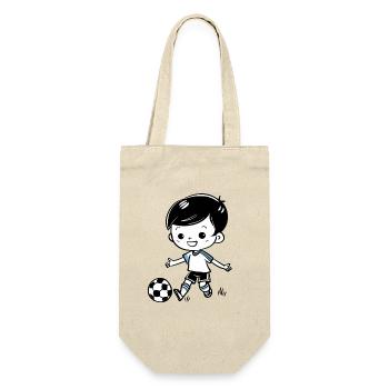 Garçon de football - Sac à bouteille - nature - Devant