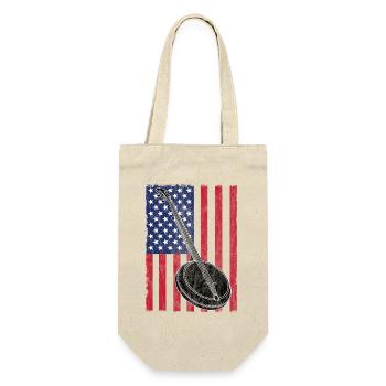 Banjo USA Flag - Gift Bag for Bottles - nature - Front