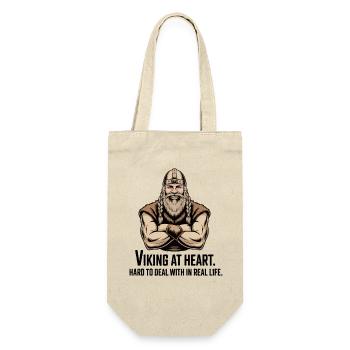 Viking Viking Legend Sailor Odin Raven Fighter - Gift Bag for Bottles - nature - Front