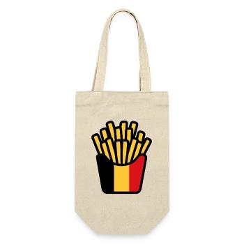 Pop Art Fries Yellow Red - Gift Bag for Bottles - nature - Front