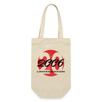 T-shirt 20e anniversaire – Cadeau vintage 2006 - Sac à bouteille - nature - Devant