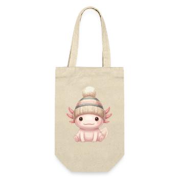 Axolotl Hat - Gift Bag for Bottles - nature - Front