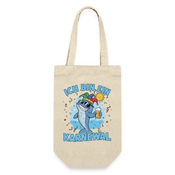 Ich bin ein Karnewal-Wal - Geschenkbeutel für Flaschen - Natur - Vorne