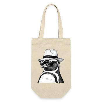 Penguin with hat and sunglasses - Gift Bag for Bottles - nature - Front