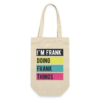 Je suis Frank Doing Frank Things Rétro Colors - Sac à bouteille - nature - Devant