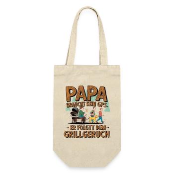 Papa n’a pas besoin de GPS, il suit l’odeur du barbecue - Sac à bouteille - nature - Devant