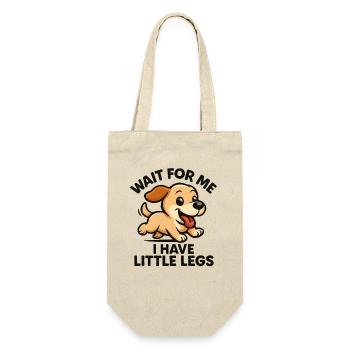 Le chien dit Humour Mème Humour, Drôle, petites jambes drôles - Sac à bouteille - nature - Devant