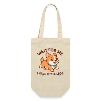Le chien dit Humour Mème Humour, Drôle, petites jambes drôles - Sac à bouteille - nature - Devant