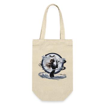 Mystic Moon Goddess Silhouette with Bat - Gift Bag for Bottles - nature - Front