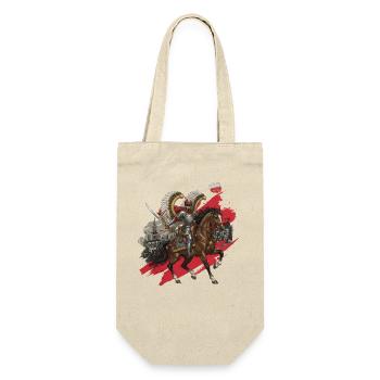 Polnische Flügelhusarenfreiheit 1918 - Geschenkbeutel für Flaschen - Natur - Vorne