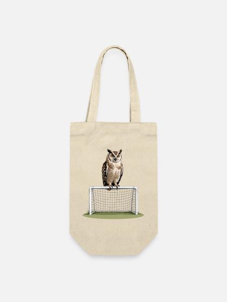 Eule auf Torrahmen – Nachtspiel - Geschenkbeutel für Flaschen - Natur