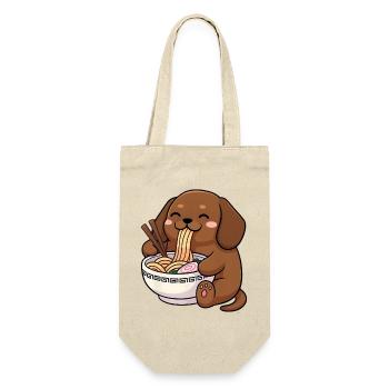 Japanese Ramen Dachshund Noodle Bowl Anime Otaku - Gift Bag for Bottles - nature - Front