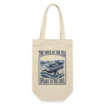 Marine Life Aesthetic Whale – Ocean Art - Gift Bag for Bottles - nature - Front