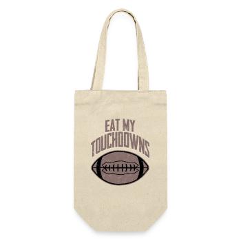 Saison de football fan de Eat My Touchdowns - Sac à bouteille - nature - Devant