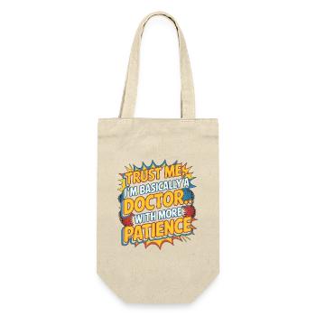 Nurse Practitioner Trust Me I'm Registered Nurse - Geschenkbeutel für Flaschen - Natur - Vorne