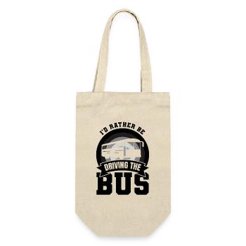 Busfahrer Witz - Geschenkbeutel für Flaschen - Natur - Vorne