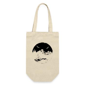 Mountain Biker Sketch - Gift Bag for Bottles - nature - Front