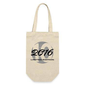 10. Geburtstag 2016 Jungen und Mädchen Geschenk - Geschenkbeutel für Flaschen - Natur - Vorne