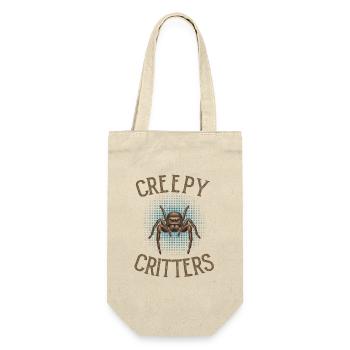 Creepy Critters – Realistic Jumping Spider - Gift Bag for Bottles - nature - Front