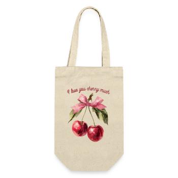 Cherries with ribbon | Valentine's Day - Love - Gift Bag for Bottles - nature - Front