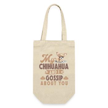 Chihuahua Chihuahueño My Chihuahua - Gift Bag for Bottles - nature - Front