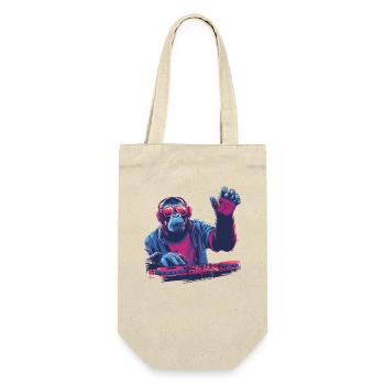 Cool DJ monkey - Gift Bag for Bottles - nature - Front