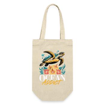 Sea Turtle Ocean Addict Design - Gift Bag for Bottles - nature - Front