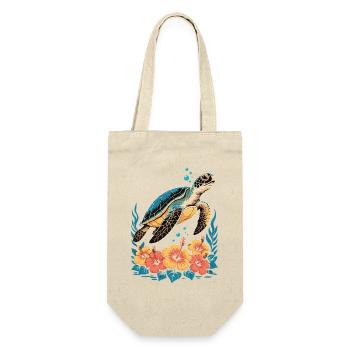 Sea Turtle Ocean Addict Design - Gift Bag for Bottles - nature - Front