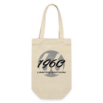 66th Birthday 1960 Gift for Men and Women - Gift Bag for Bottles - nature - Front