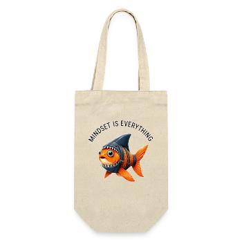 Mindset Fish – Be the Shark - Gift Bag for Bottles - nature - Front